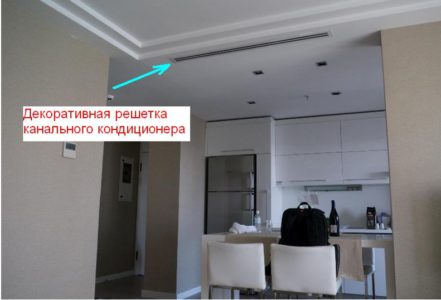 Декоративная решетка канального кондиционера